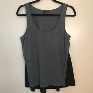 Express Gray & Black Tank Top
